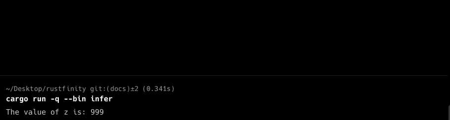 Type annotations success Rust
