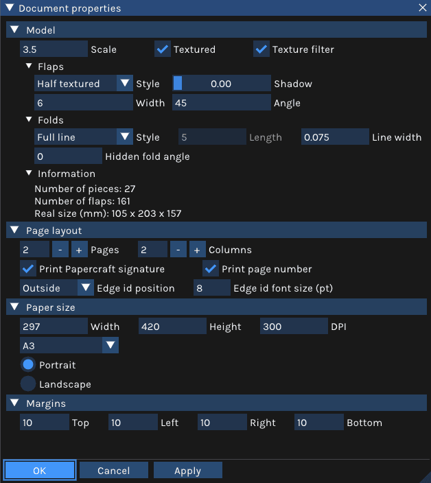 Document properties