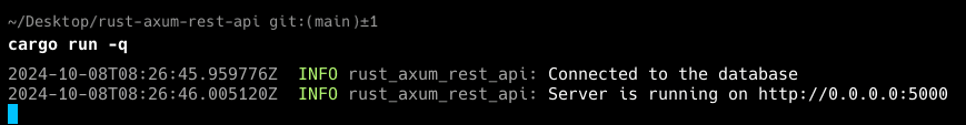 Server running
